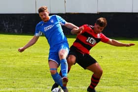 Lanark United player-interim manager Hugh Kerr (Pic by Billy Quigley)