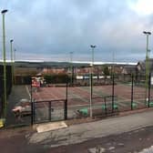 Work on the upgrade at Lanark Tennis Club began on October 26 
(Submitted pic)