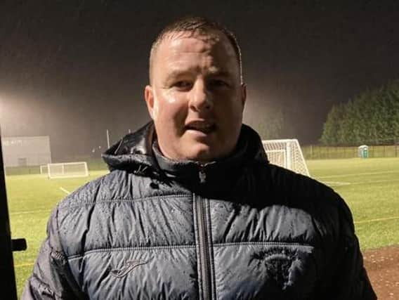 Lanark United manager Jamie McKenzie