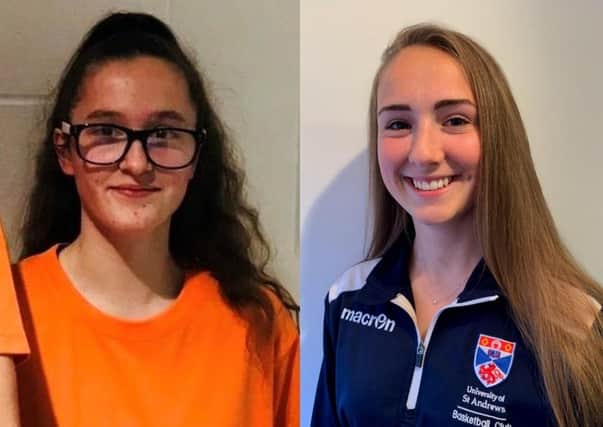 East Renfrewshire's Kira Henry (left) and Fiona Waddell have been selected to be part of the Young People's Sports Panel.