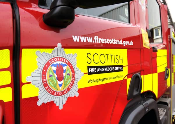 The fire service was called to tackle the blaze in Newton Mearns yesterday afternoon.