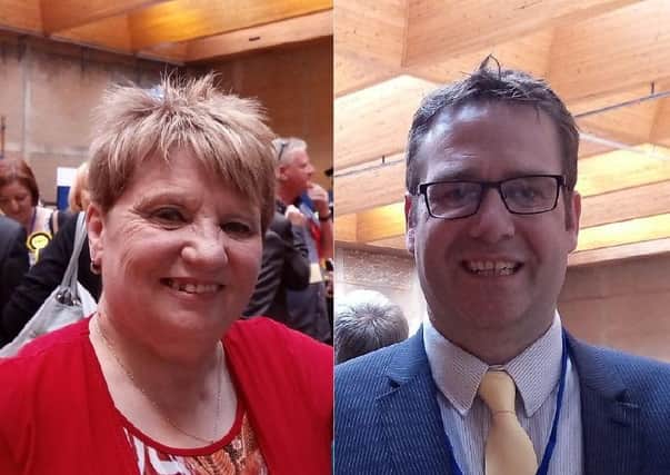 Winners at the Scotland Cllr Awards 2020: Councillor Eileen Logan and Councillor Mark Horsham.