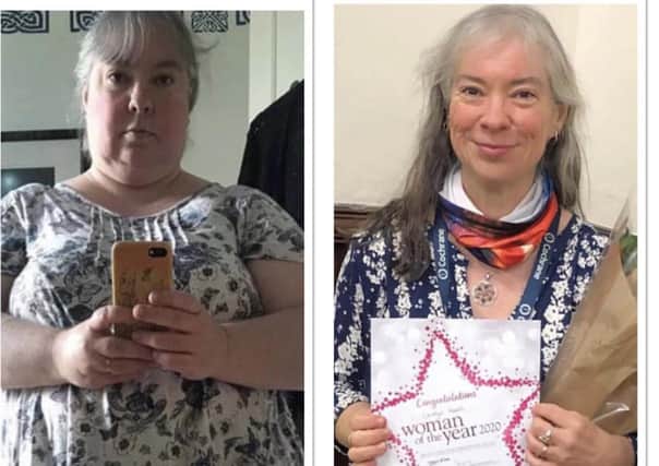 Slimming World 'Woman of the Year 2020' Carolyn Sleith, who attends a group in Shawlands.