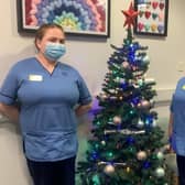 Critical care staff nurses Lyndsey Jarvie and Kirstin McGettrick enjoy being part of the choir.