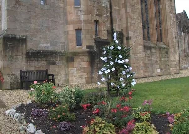 The Tree of Kindness at Orchardhill Church in Giffnock.