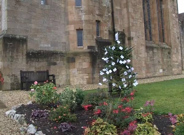 The Tree of Kindness at Orchardhill Church in Giffnock.