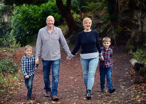 Jennifer Fisher from Lanark is enjoying life with husband Wiliam and sons William and Oliver after losing over 7st