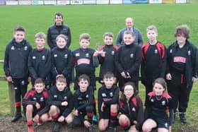 Biggar squad with their prize