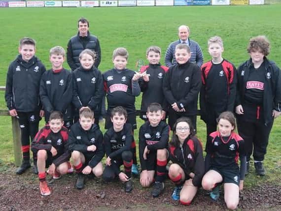 Biggar squad with their prize