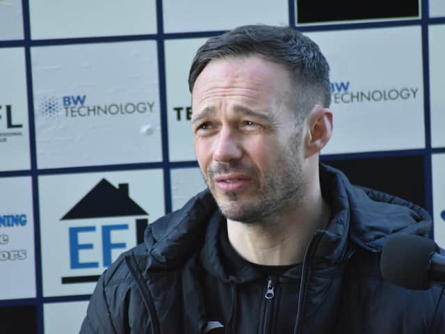 East Fife manager Darren Young
