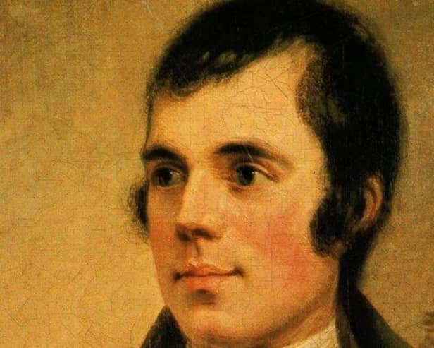 Scottish poet Robert Burns