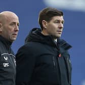 Rangers Manager Steven Gerrard pictured with Rangers Assistant manager Gary McAllister. (Photo by Ian MacNicol/Getty Images)