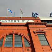 The Rangers fan left the tribute outside of Ibrox 