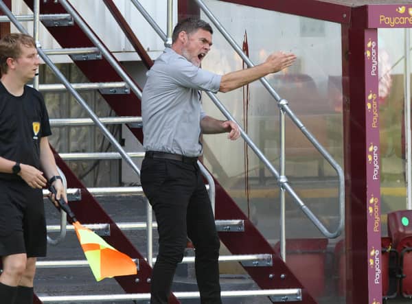 Motherwell FC manager Graham Alexander (Pic: Ian McFadyen)
