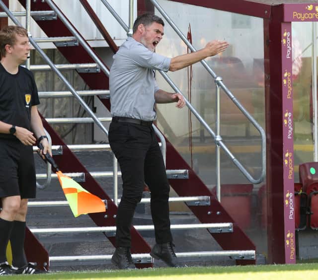 Motherwell FC manager Graham Alexander (Pic: Ian McFadyen)
