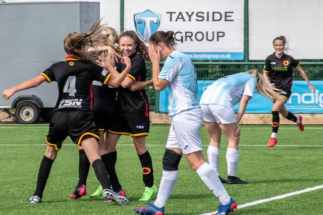 Rossvale celebrate Josselyn Fletcher's winner at Gartcairn (pic: Kelly Neilson)