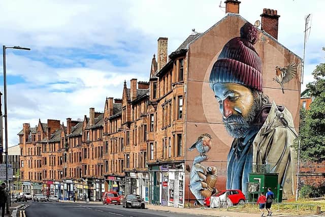Saint Mungo – Painted by Smug, located on Glasgow’s oldest thoroughfare, High Street
