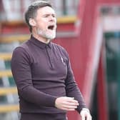 Motherwell manager Graham Alexander reacts during his side's Ladbrokes Scottish Premiership match against Rangers at Fir Park on January 17. (Photo by Ian MacNicol/Getty Images)