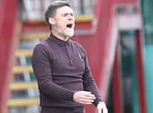 Motherwell manager Graham Alexander reacts during his side's Ladbrokes Scottish Premiership match against Rangers at Fir Park on January 17. (Photo by Ian MacNicol/Getty Images)