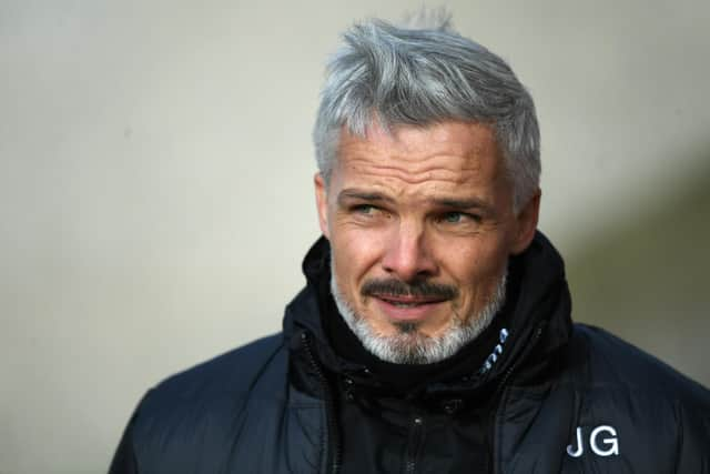 St Mirren manager Jim Goodwin has been talking up Hearts ahead of their visit to Paisley on Saturday. (Photo by Ross MacDonald / SNS Group)