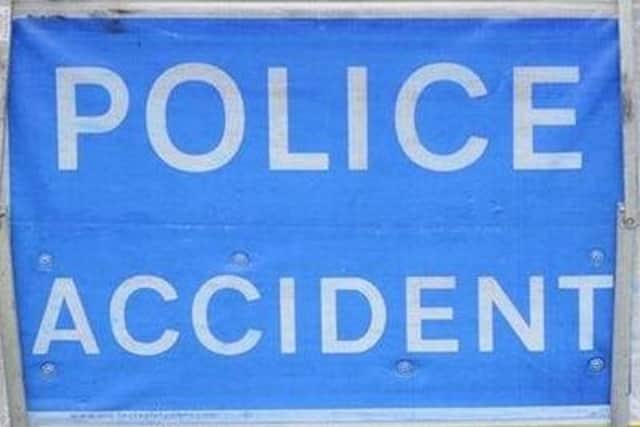 A three-car crash happened on the M74 near to junction 14 at Crawford at around 4.10pm on Wednesday.