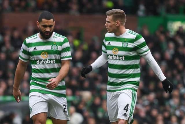 Celtic's Cameron Carter-Vickers (L) and Carl Starfelt (Photo by Craig Foy / SNS Group)