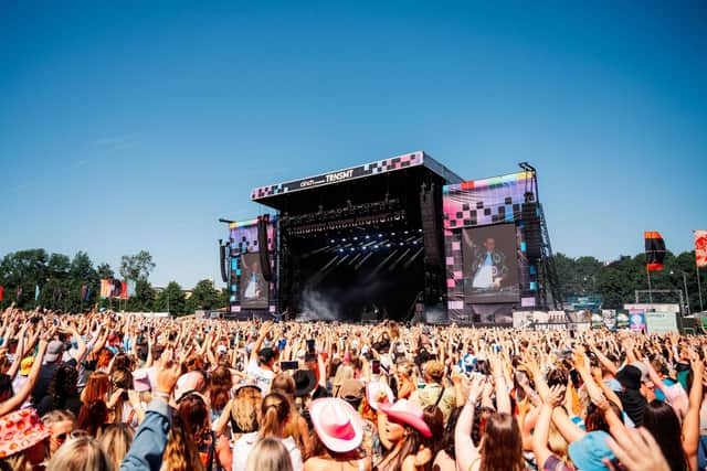 The TRNSMT festival is staged on Glasgow Green.