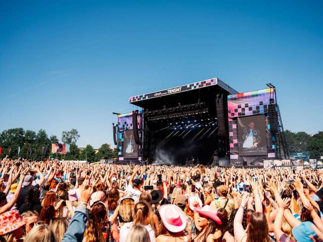 The TRNSMT festival is staged on Glasgow Green.