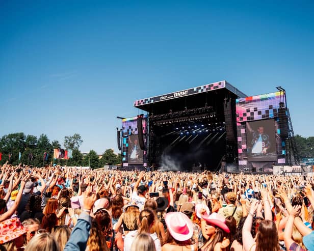 The TRNSMT festival is staged on Glasgow Green.