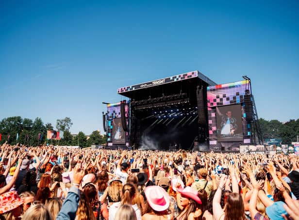 The TRNSMT festival is staged on Glasgow Green.