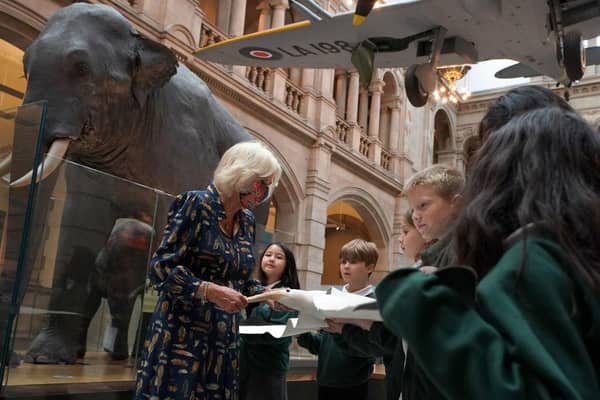 Royal visit to Kelvingrove Art Gallery and Museum.