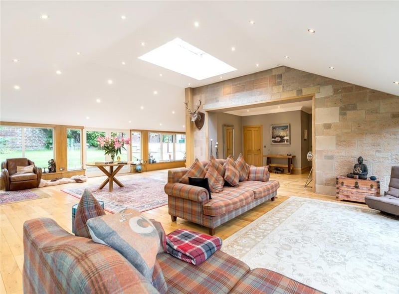 The house has this huge family room, as well as a separate living room.