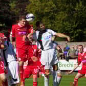 Ryan Donnelly scoring a goal for former club Brechin City (Pic by Derek Watt)
