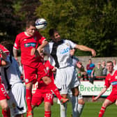 Ryan Donnelly scoring a goal for former club Brechin City (Pic by Derek Watt)