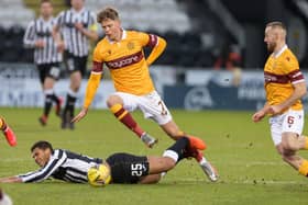Mark O'Hara in action during Motherwell's 1-1 draw at St Mirren on January 9 (Pic by Ian McFadyen)