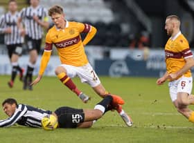 Mark O'Hara in action during Motherwell's 1-1 draw at St Mirren on January 9 (Pic by Ian McFadyen)