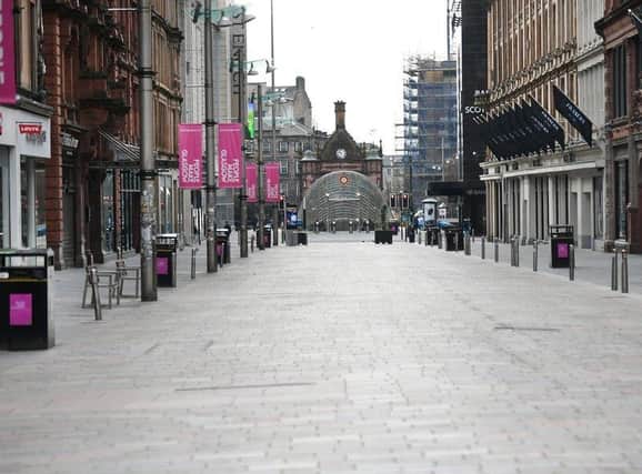 In one day, the coronavirus lockdown changed the landscape of Glasgow's Buchanan Street.