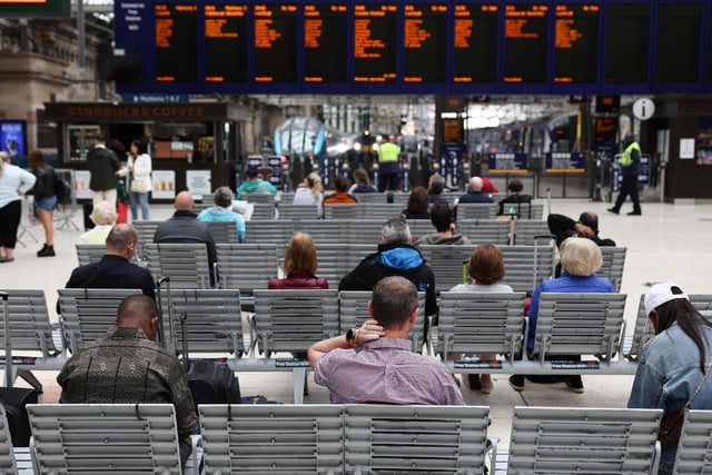 Just five rail services are running across Scotland - four covering Glasgow.