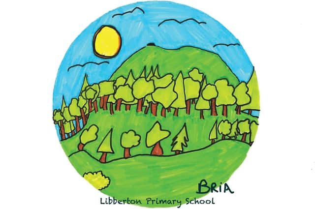 The winning logo by Bria from Libberton Primary School features on the front of the questionnaire.