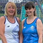 ​Aileen Smith (left) has been selected in the W65s coached by Ellen Murray (right), who will also play for the W50s