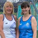​Aileen Smith (left) has been selected in the W65s coached by Ellen Murray (right), who will also play for the W50s