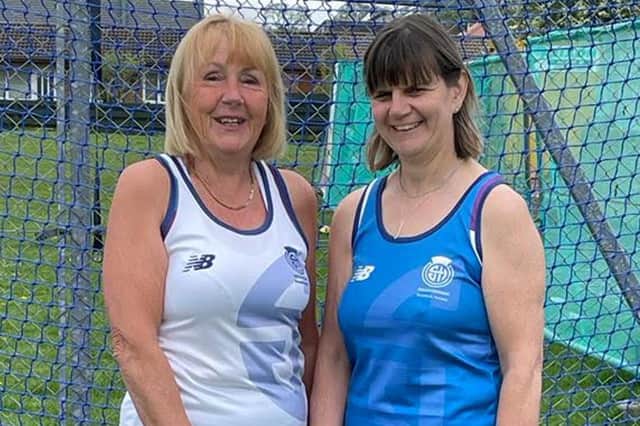 ​Aileen Smith (left) has been selected in the W65s coached by Ellen Murray (right), who will also play for the W50s