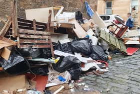 Stock image of fly tipping, by John Devlin.