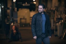 Richard Rankin in the role of Detective Sergeant John Rebus. Photo:: Mark Mainz/BBC/PA Wire