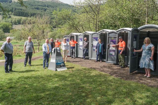 The launch of the new visitor welcome initiative for Arrochar and Tarbert included the opening of new toilets