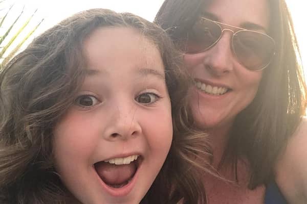 Milly Main and mother Kimberly Darroch. 