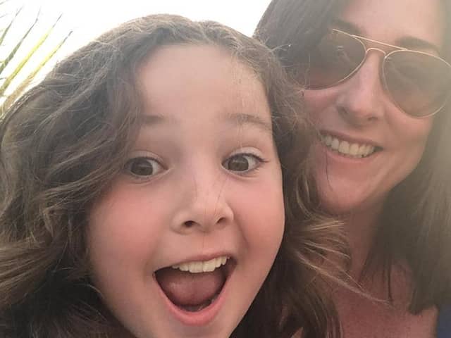 Milly Main and mother Kimberly Darroch. 