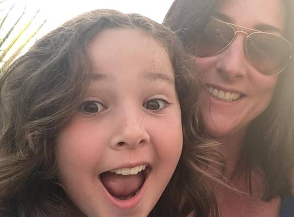 Milly Main and mother Kimberly Darroch. 