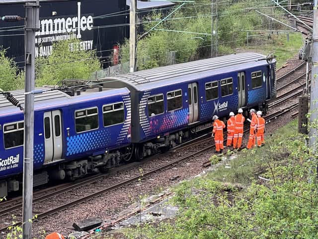 Network Rail said two sets of points would have to be replaced before the line could be reopened. Picture: Lisa Ferguson