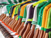 The Celtic shirts available at the Classic Football Shirts pop-up shop in Glasgow